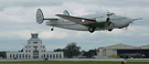 The Museum's Lockheed Lodestar takes off on Runway 4 in front of the 1940 Air Terminal.  Click here to see the Lodestar photos.